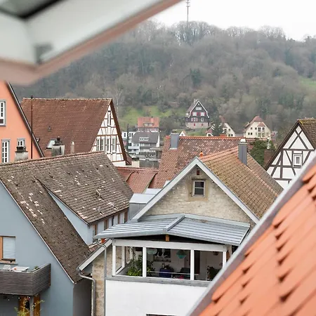 Design-Apartment 2025 Mit Balkon Und City View 250M Zum Marktplatz Kfw55 * Schwaebisch Hall